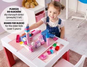 ДЕТСКАЯ МЕБЕЛЬ СТОЛ 2 СТУЛА MULTIFUN СЕРЫЙ