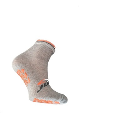 Skarpety Jump Fitness Abs Joga szary+pom 44-46
