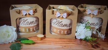 ПОДАРОК ​​МАМЕ НА ДЕНЬ МАТЕРИ ПОЛОТЕНЦЕ с ВЫШИВКОЙ тортик