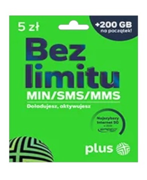 30x Starter 5 Plus Bez Limitu MIN/SMS/MMS GigaBank