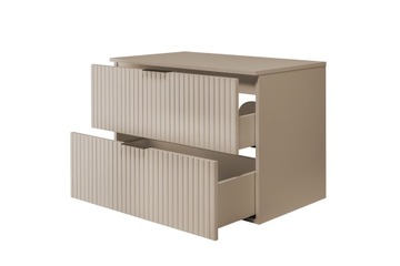 Шкафчик для ванной навесной под умывальник, 180 см, Кашемир, рифленые фасады, ТОП!