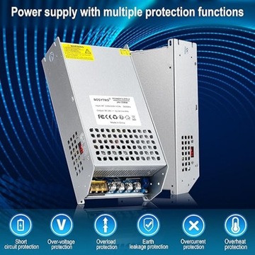 BOSYTRO DC 24 В 62,5 А 1500 Вт Трансформаторный источник питания