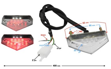 LAMPA TYLNA LAMPA LED UNIWERSALNA ROMET JUNAK ZIPP