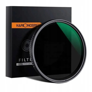 Filtr szary regulowany K&F (ND8-ND2000) 58mm