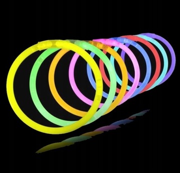 БРАСЛЕТЫ С ФЛУОРЕСЦЕНТНЫМ ХИМИЧЕСКИМ СВЕТОМ, СВЕТЯЩИЕСЯ НОЧЬЮ