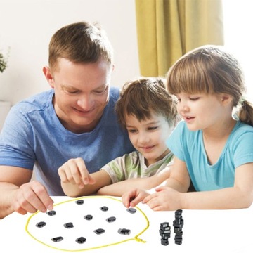 MAGNETYCZNA GRA W SZACHY KAMIENIE MAGNETYCZNE SZACHY GRA EDUKACYJNE WARCABY