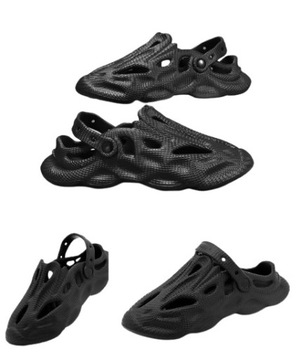 KLAPKI LEKKIE PIANKOWE SPORTOWE MĘSKIE BUTY NA LATO PLAŻE BASENOWE KAPCIE