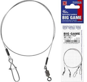 PRZYPON DRAGON BIG GAME 7X7 30 KG 40 CM - 2 SZT