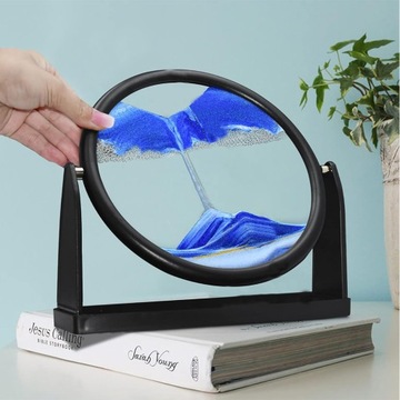 3D изображение глубоководного песка орнамент украшение стола вращающиеся песочные часы