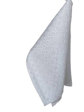 Poszetka chustka wypustka - biała