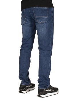 Spodnie męskie jeans W:38 102 CM L:30 granat