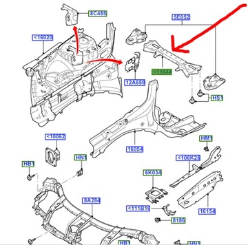 КРОНШТЕЙН БАЛКИ ПЕРЕДНЕЙ FORD MONDEO Mk4 GALAXY S-MAX