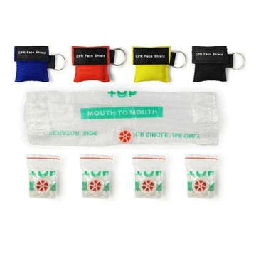 Защитная маска для лица для СЛР, брелок с ключами, уличный аварийный комплект для лица, для СЛР