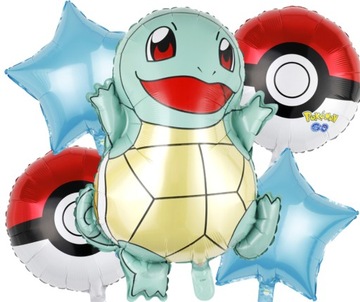 Balony foliowe SQUIRTLE POKEMON POKEBAL URODZINY 5