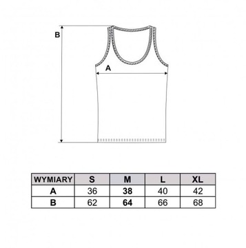 BIAŁA KOSZULKA DAMSKA TANK-TOP BOKSERKA BAWEŁNA KLASYCZNA GŁADKA MORAJ L