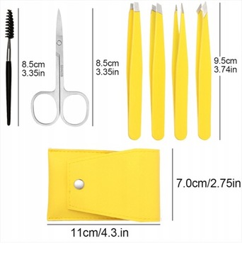 4/6Pcs Eyebrow Hair Removal Tweezers Stainles