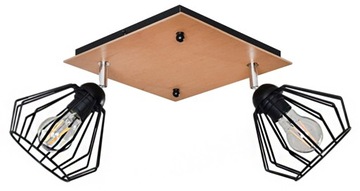 LAMPA PLAFON SUFITOWY 015-2KPR DRUCIAK LED LOFT