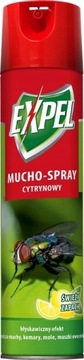 EXPEL Muchospray na MUCHY KOMARY o zapchu CYTRYNY 400 ml