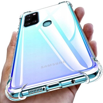 ETUI PANCERNE CLEAR A-SHOCK DO SAMSUNG A21S +SZKŁO