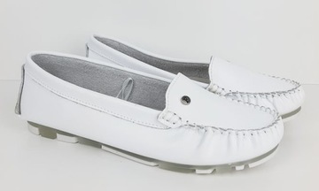 Мокасины женские Filippo DP2037, туфли, белые, размер 40