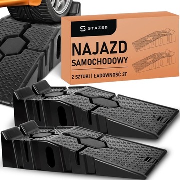 2x RAMPA NAJAZDY PODJAZDY SAMOCHODOWE NAJAZD SAMOCHODOWY RAMPA 3T 3000KG