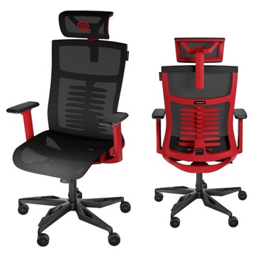 Ergonomiczny Fotel Gamingowy GENESIS Astat 700 G2 Czerwony Czarny