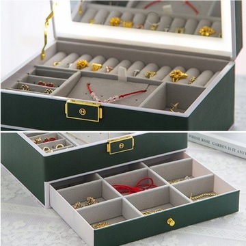 КОРОБКА-ОРГАНИЗАТОР КОРОБКА ДЛЯ КОСМЕТИКИ ЮВЕЛИРНЫЕ ИЗДЕЛИЯ БОЛЬШАЯ КОСМЕТИЧКА