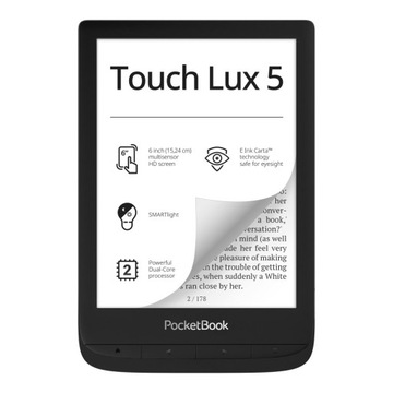Электронная книга PocketBook Touch Lux 5 8 ГБ 6 дюймов черная