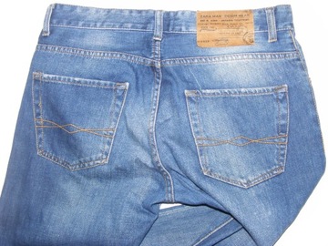 Spodnie męskie jeansy ZARA 32 na guziki