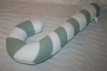 БОЛЬШАЯ ДЕКОРАТИВНАЯ ПОДУШКА CANDY CANE GREEN MARTHA STEWARD CANDY CANE