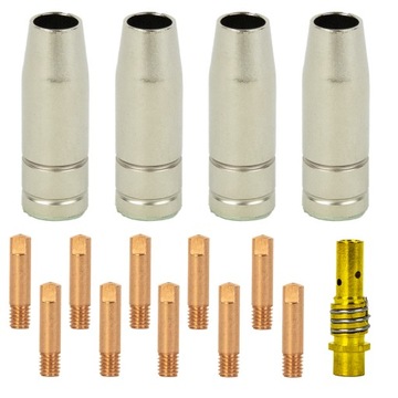 ZESTAW CZĘŚCI UCHWYTU MB15 MB-15 0,8mm MIG MIGOMAT