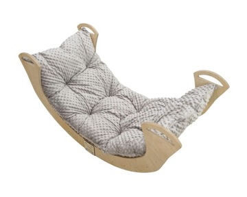 Bujak Drewniany Leżak Montessori dla dzieci z poduszką duży XL składany PL