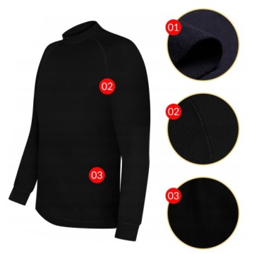 ТЕРМОАКТИВНАЯ МОТОЦИКЛОВАЯ ФУТБОЛКА M THERM СВИТШОТ КОМФОРТ СУХАЯ ТЕПЛАЯ ДЛЯ МОТОЦИКЛА