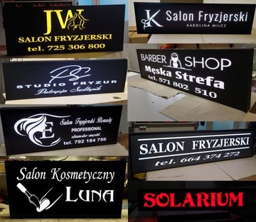 90x40 Салон красоты со светодиодной подсветкой, световой короб, световой короб, вывеска