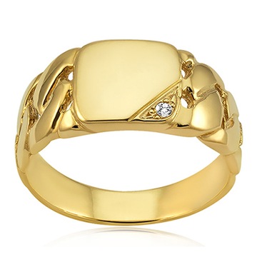 ЗОЛОТАЯ ПЕЧАТЬ С БРИЛЛИАНТОМ СУПЕР ЦЕНА 333 8К R24