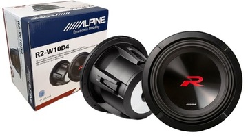 Subwoofer ALPINE R2-W10D4 250m 2-cewkowy 750W RMS Super Bas