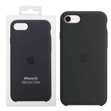 Oryginalne Etui APPLE Silicone Case iPhone SE 2020/SE 2022 czarne nowe