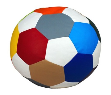 PIŁKA PUFA PODNÓŻEK 50cm 60L KOLOROWE SZALEŃSTWO