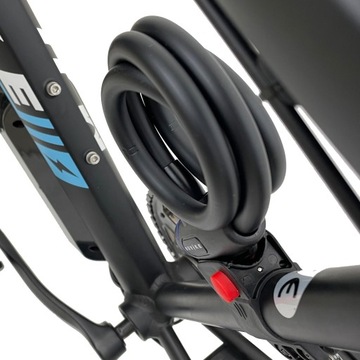 ТРОС ВЕЛОСИПЕДНОГО ЗАМКА ВЕЛОСИПЕДНЫЙ ЗАМОК MUVIKE FLEX 1000/12K КЛЮЧ
