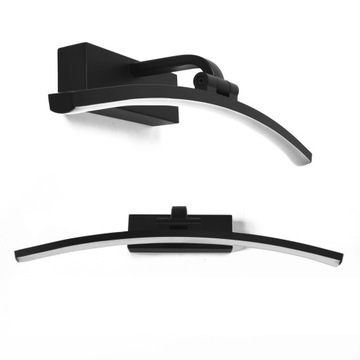 KINKIET NAD LUSTRO LAMPA ŁAZIENKOWA LED 9W barwa NEUTRALNA ZAKRZYWIONY 40cm