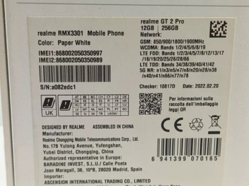 ГАРАНТИЯ НА ТЕЛЕФОН REALME GT 2 PRO 12/256