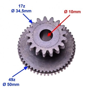 СТАРТЕР ПРОМЕЖУТОЧНОЕ КОЛЕСО Diablo Fuxin 150/200cc
