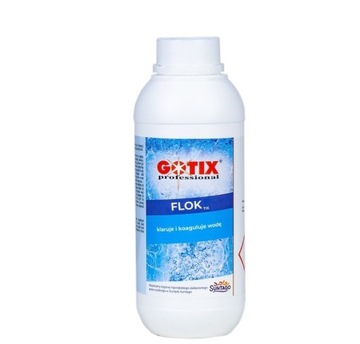 FLOKTIX FLOCK ANTY MĘTNA WODA DO BASENU KOAGULANT KRYSTALIZATOR 1 L