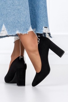 ТУФЛИ ЖЕНСКИЕ НА ПАЛОЧНОМ КАБЛУКЕ, КЛАССИЧЕСКИЕ, МОДНЫЕ, ОСТОРОЧНЫЙ НОСОК, размер 39