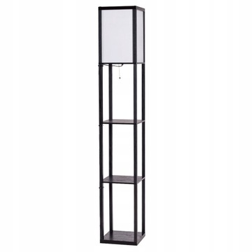 LAMPA PODŁOGOWA STOJĄCA 3 PÓŁKI REGAŁ 2W1