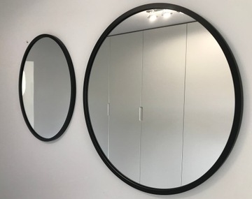 КРУГЛОЕ ЧЕРНОЕ ЗЕРКАЛО-ЛОФТ 60 СМ