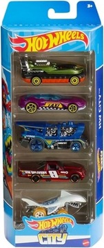 HOT WHEELS CITY 5-PAK AUTEK ZESTAW MATTEL HLY67