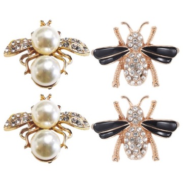 ЗАЖИМЫ ДЛЯ ОБУВИ СВИТЕРА КАРДИГАНА С ПРЯЖКОЙ ПЧЕЛКА 4 ШТ.