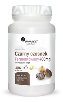 Czarny CZOSNEK FERMENTOWANY 400 mg Aliness