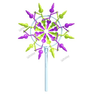 3D Colorful Rotating Windmill Handheld Flowing Wind Spinner Sunflower